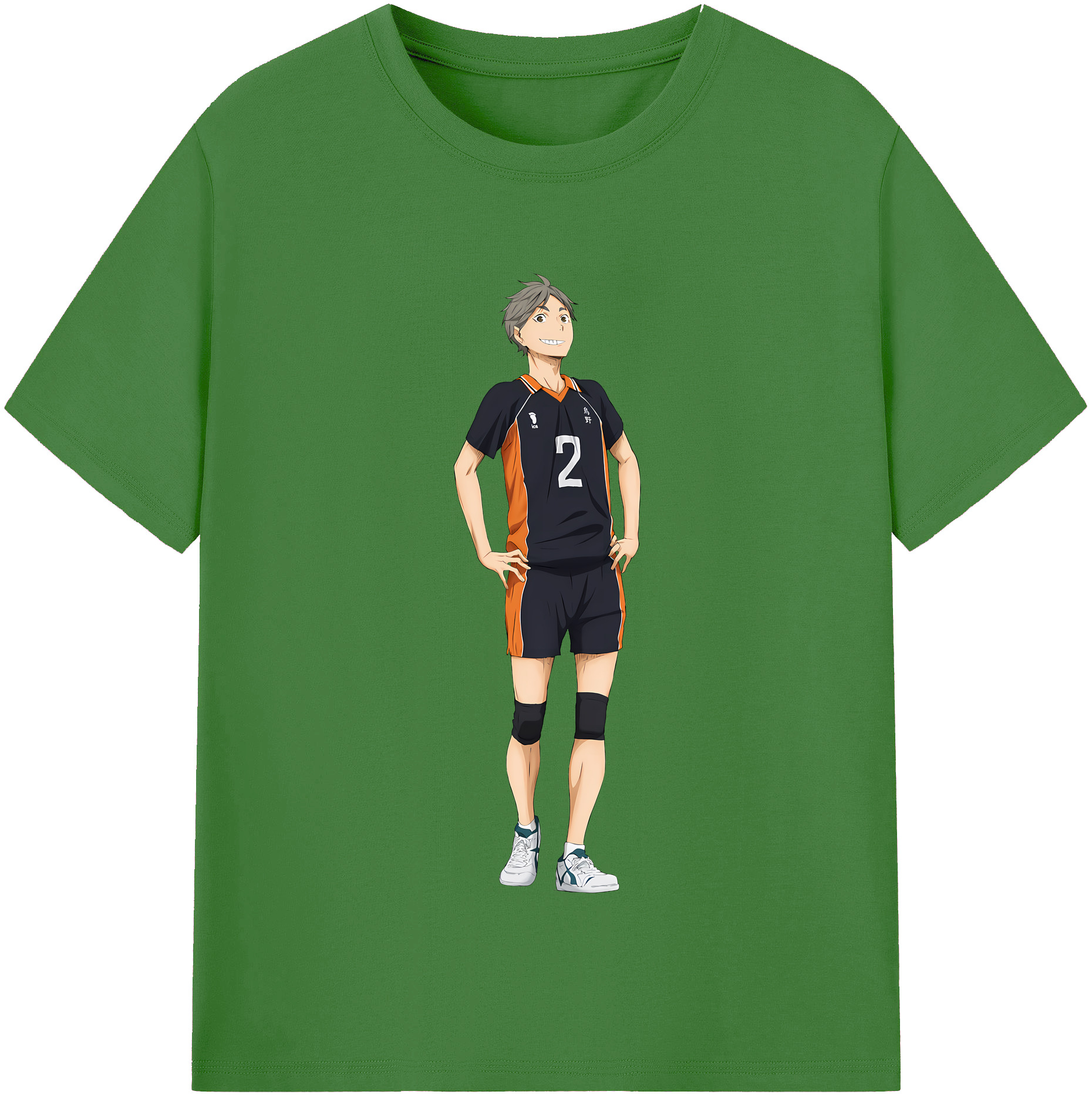 （画像用） ハイキュー!! Haikyu!! レディースカジュアルプリントTシャツ（綿100％）